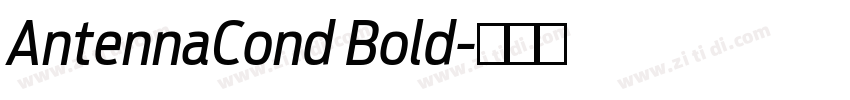 AntennaCond Bold字体转换